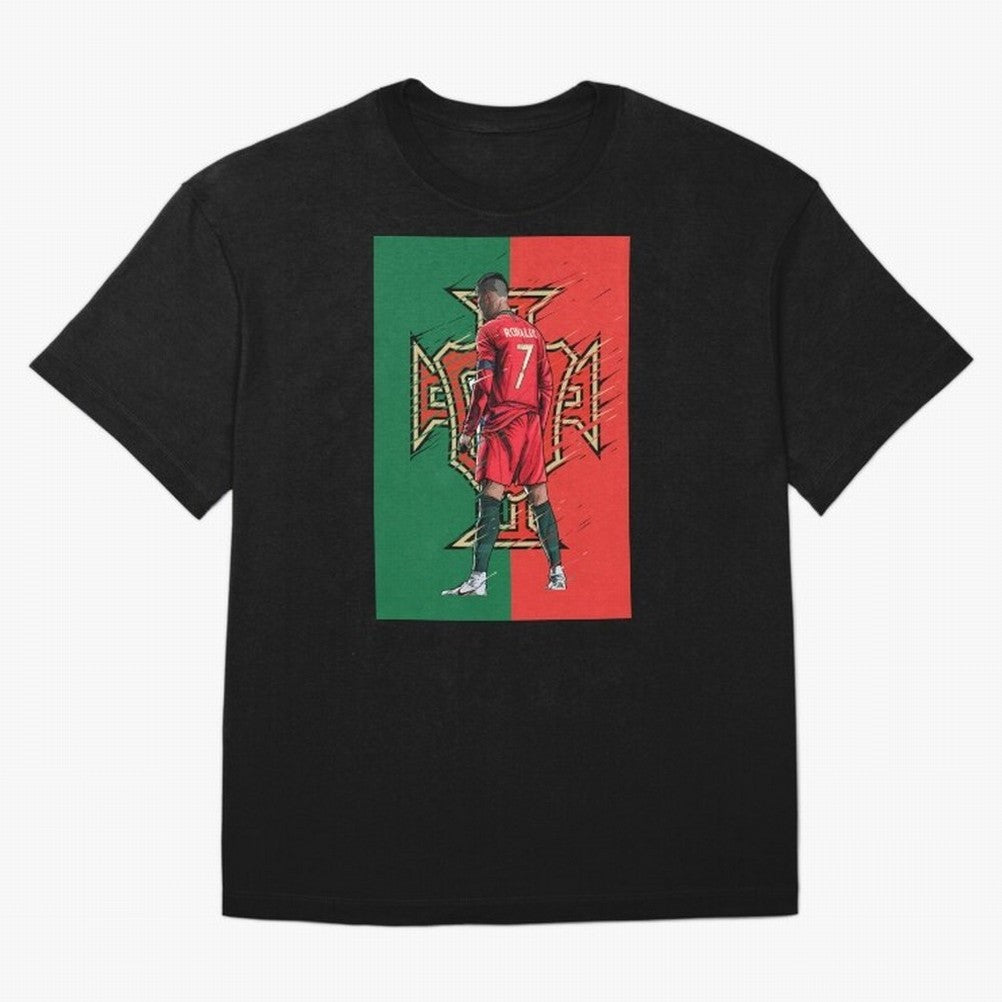 CR7 Portugal Oversized T-Shirt Fuel Your Fan Pride for FIFA World Cup 2026 Group Stage for Fans of Messi, Neymar and Mbappe and Netherlands, Bringing Match Day Excitement, Supporter Culture, Golden Goals and Global Football Passion; Great for Watch