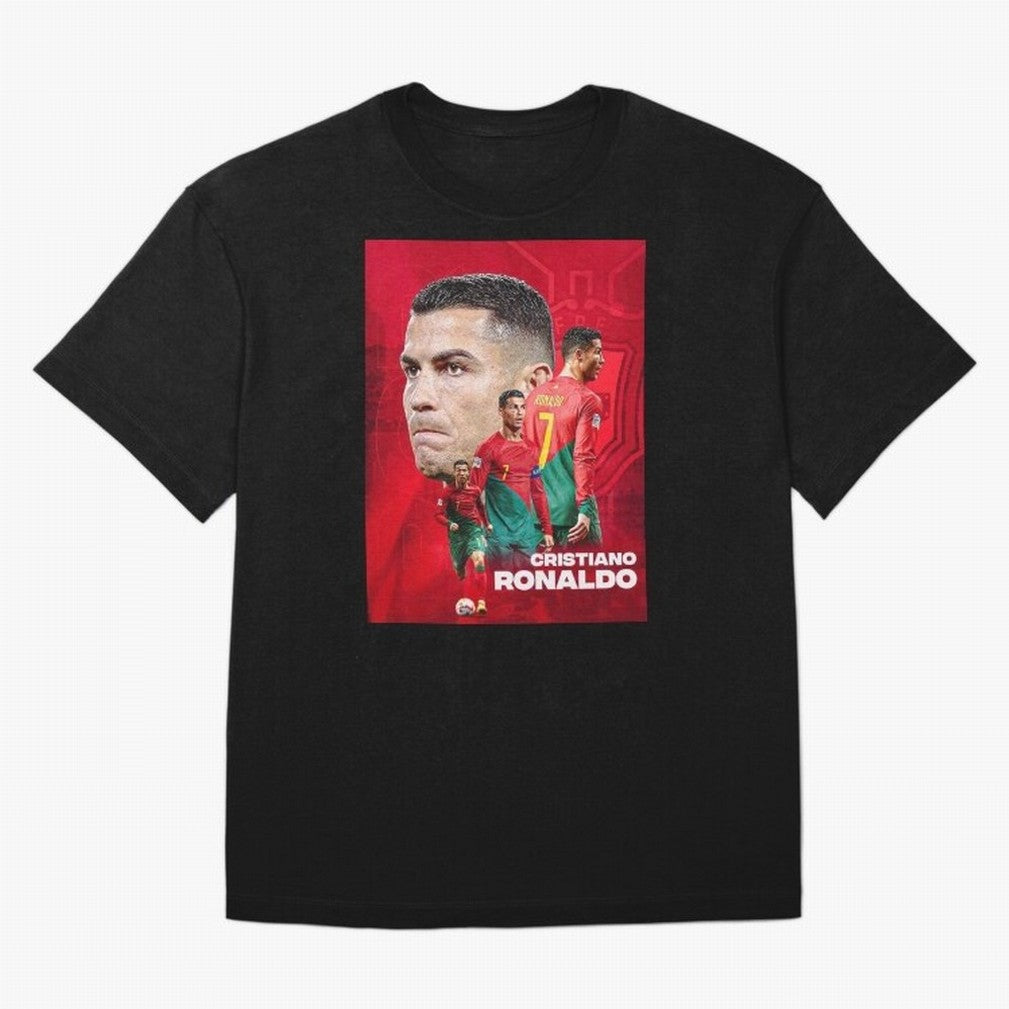 CRISTIANO RONALDO WORLD CUP 2022 Oversized T-Shirt Represent FIFA World Cup 2026 USA Canada Mexico Driven by Mbappe and Neymar, Spain Energy, Game Day Rituals, Football Legends, Country Pride and the Road to the Final; Ideal for Fans Who Follow