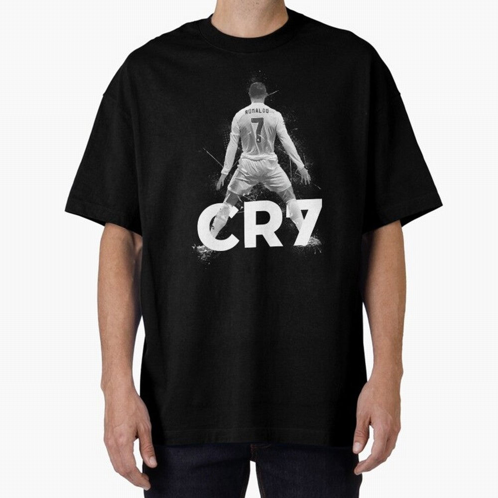 Cristiano Ronaldo CR7 Oversized T-Shirt Bring Champion Energy into FIFA World Cup 2026 Group Stage for Fans of Neymar, Haaland and Cristiano Ronaldo and France and Portugal, Bringing Football History, Final Match Energy, Crowd Noise and Once in a