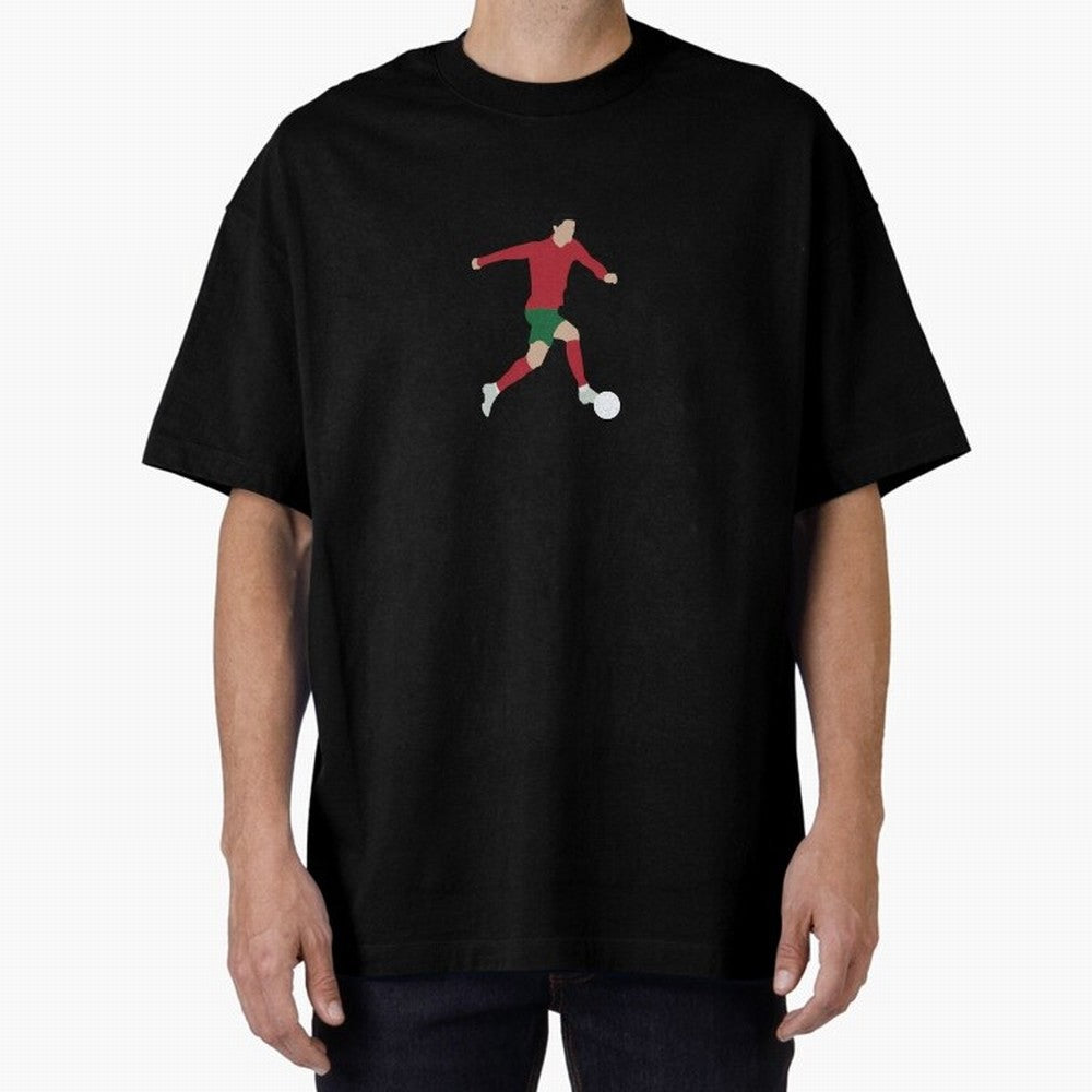 Cristiano Ronaldo Oversized T-Shirt Support FIFA World Cup 2026 USA Canada Mexico Capturing Mbappe, Brazil Energy, Football Festival Excitement, Trophy Ambitions, Country Rivalries and Star Player Buzz; Created for Match Day Parties, Soccer Gifts,