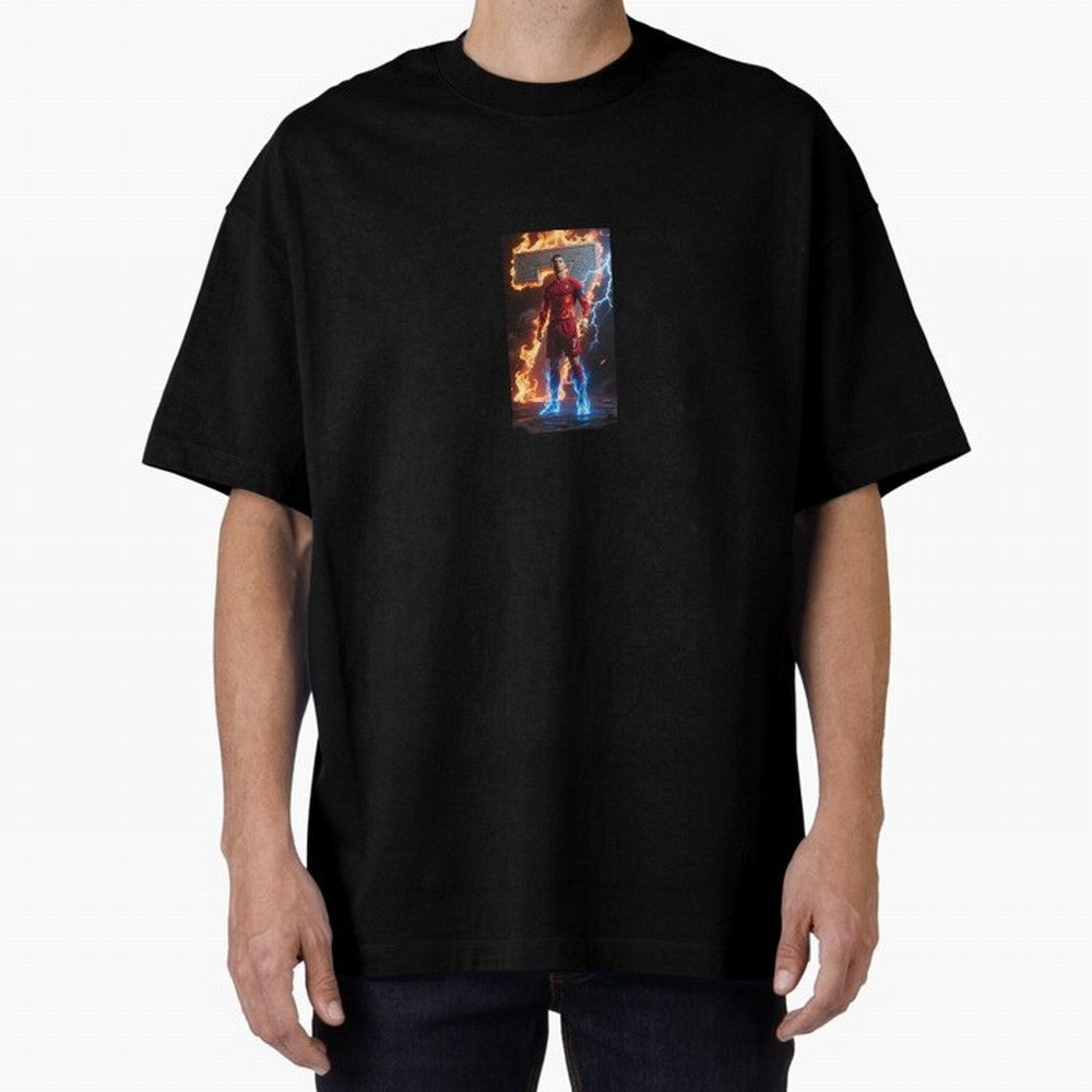 Christiano Ronaldo Cr7 Oversized T-Shirt Showcase FIFA World Cup 2026 for Fans of Haaland and Portugal, Spain and Germany, Bringing Match Day Excitement, Supporter Culture, Golden Goals and Global Football Passion; Perfect for Fans, Collectors,