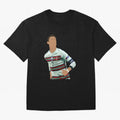 Cristiano Ronaldo Portugal Oversized T-Shirt Celebrate Every Goal in Global Football Passion for FIFA World Cup 2026, Filled with Messi, CR7 and Mbappe, Spain, Championship Spirit, Famous Goals, Roaring Crowds and International Football Unity;