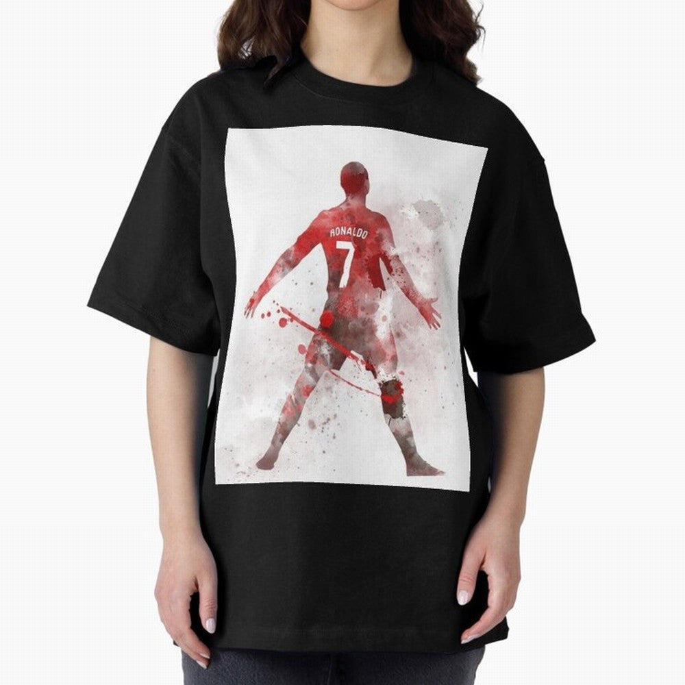 Cristiano Ronaldo Oversized T-Shirt Cheer for FIFA World Cup 2026 Capturing Messi and Cristiano Ronaldo, Portugal Energy, Fan Favorite Moments, National Team Passion, Big Match Drama and Soccer History; Great for Supporters Who Love Legendary