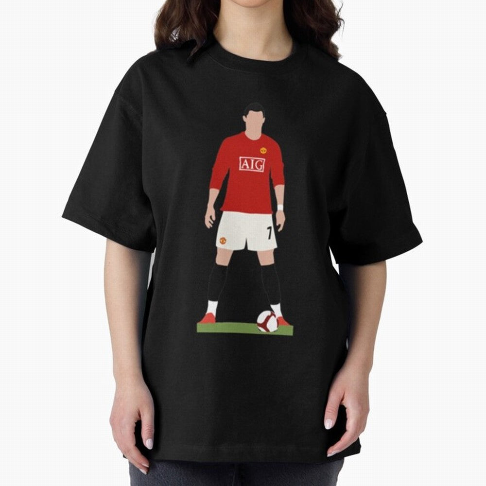 Cristiano Ronaldo Oversized T-Shirt Celebrate the Next Chapter of FIFA World Cup 2026 USA Canada Mexico with Neymar, France and Portugal Energy, Champion Mindset, Group Stage Buzz, Knockout Tension and Passionate Fan Culture; Made for Collectors