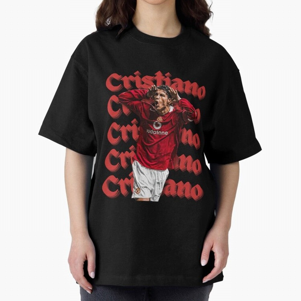 CR7 Oversized T-Shirt Honor the Football Icons of the FIFA World Cup 2026 Journey through Messi, CR7 and Mbappe Highlights, Argentina and Brazil Pride, Supporter Pride, Iconic Celebrations, Legendary Names and Global Match Day Energy; Great for