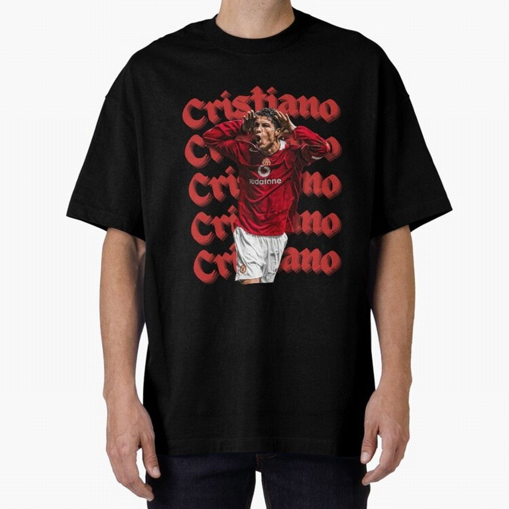 CR7 Oversized T-Shirt Honor the Football Icons of the FIFA World Cup 2026 Journey through Messi, CR7 and Mbappe Highlights, Argentina and Brazil Pride, Supporter Pride, Iconic Celebrations, Legendary Names and Global Match Day Energy; Great for