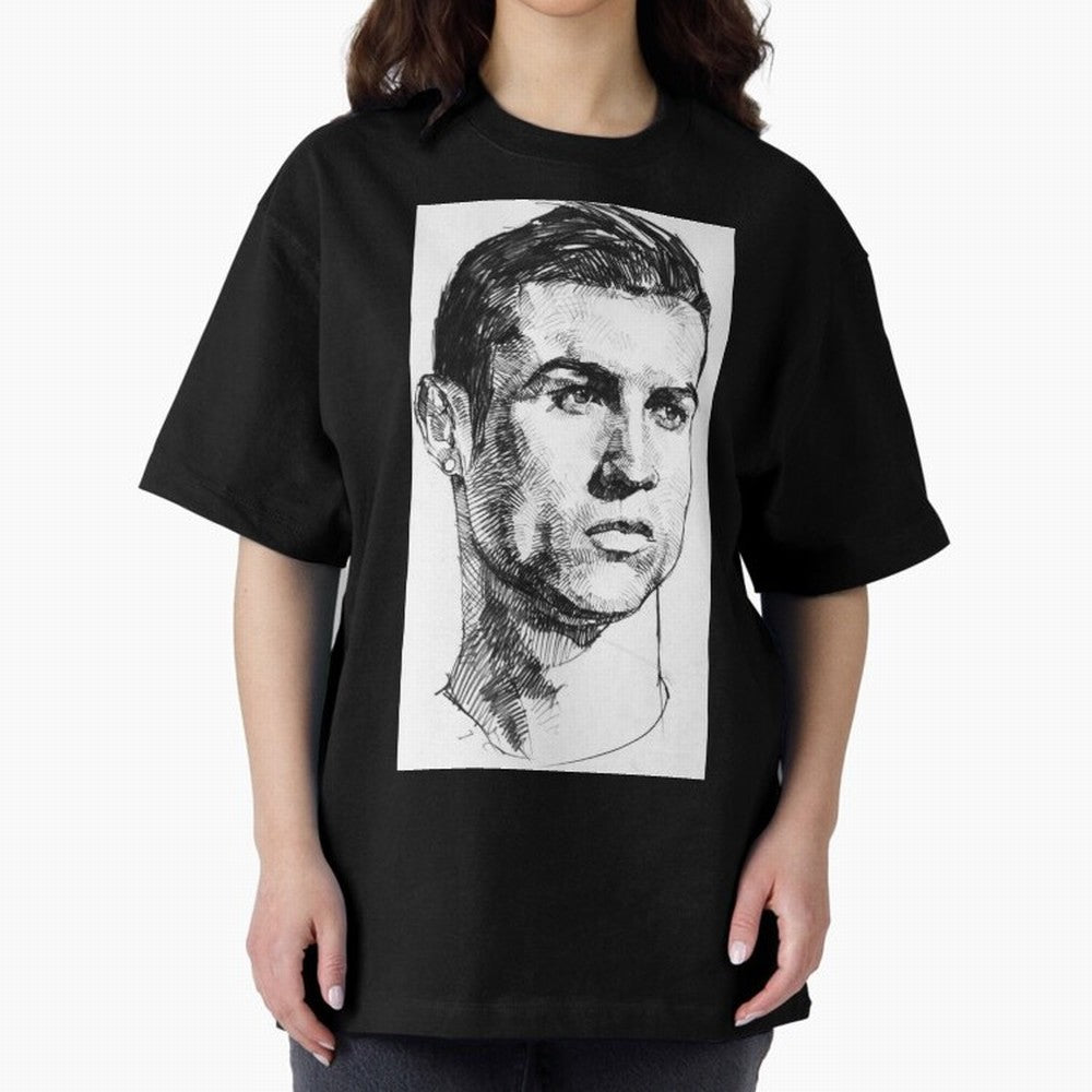 Cristiano Ronaldo CR7 Oversized T-Shirt Elevate FIFA World Cup 2026 with Messi and Cristiano Ronaldo, Spain Energy, Sports Nostalgia, International Competition, Famous Players and Unforgettable Victories; Built for Supporters Chasing Trophy Dreams,