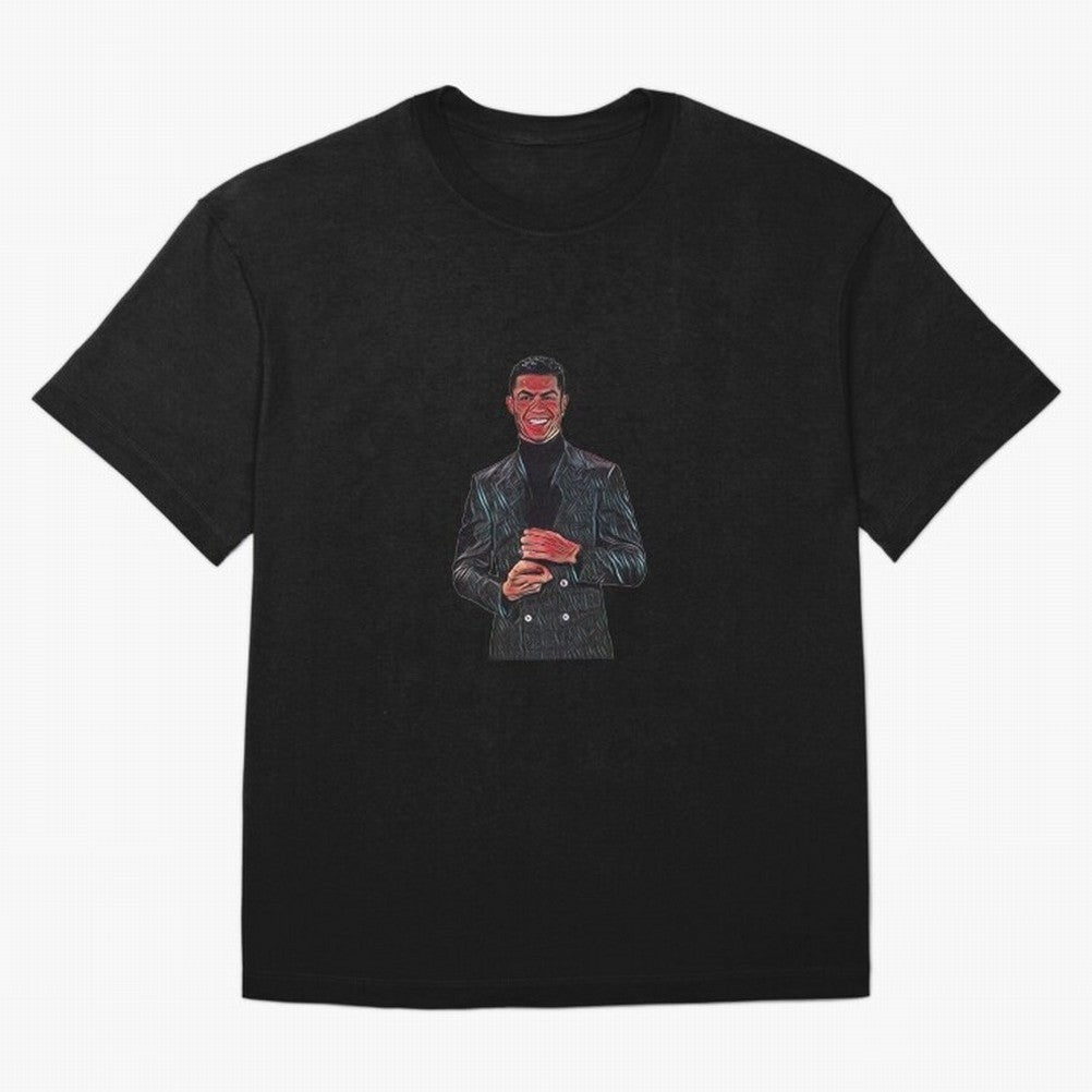 a nice smile from the goat Oversized T-Shirt Bring Champion Energy into FIFA World Cup 2026 Featuring CR7, Brazil Energy, Sports Nostalgia, International Competition, Famous Players and Unforgettable Victories; Ideal for Passionate Fans Who Love