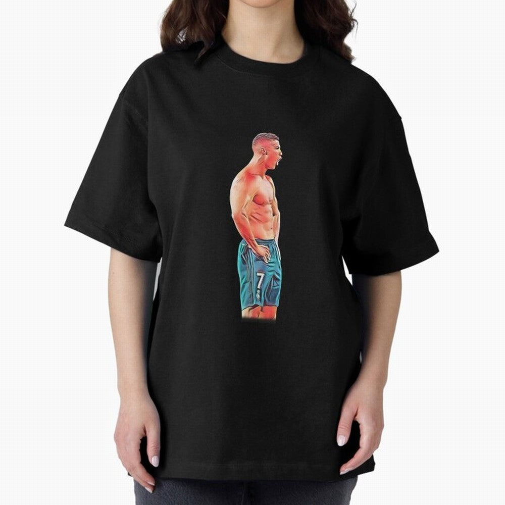 what a celebration by cristiano ronaldo Oversized T-Shirt Remember Iconic Moments from FIFA World Cup 2026 USA Canada Mexico Featuring Cristiano Ronaldo, Argentina Energy, Football Passion, Legendary Performances, Festival Vibes and Supporter