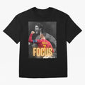 Focus With CR7 Oversized T-Shirt Honor the Beautiful Game during Global Football Passion for FIFA World Cup 2026 Group Stage, Made for Mbappe, Portugal, Spain and Germany, Vintage Soccer Flavor, Modern Football Stars, National Flags and Final Night