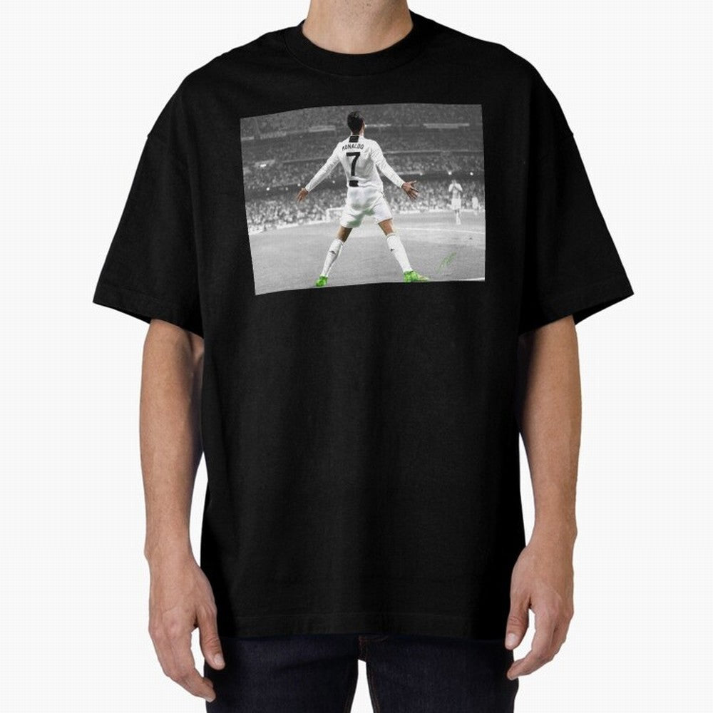 Cristiano Ronaldo Oversized T-Shirt Represent Fans Who Live for Match Day Hype around FIFA World Cup 2026, Neymar, Portugal, Spain and Germany, Football Passion, Legendary Performances, Festival Vibes and Supporter Community; Ideal for Passionate
