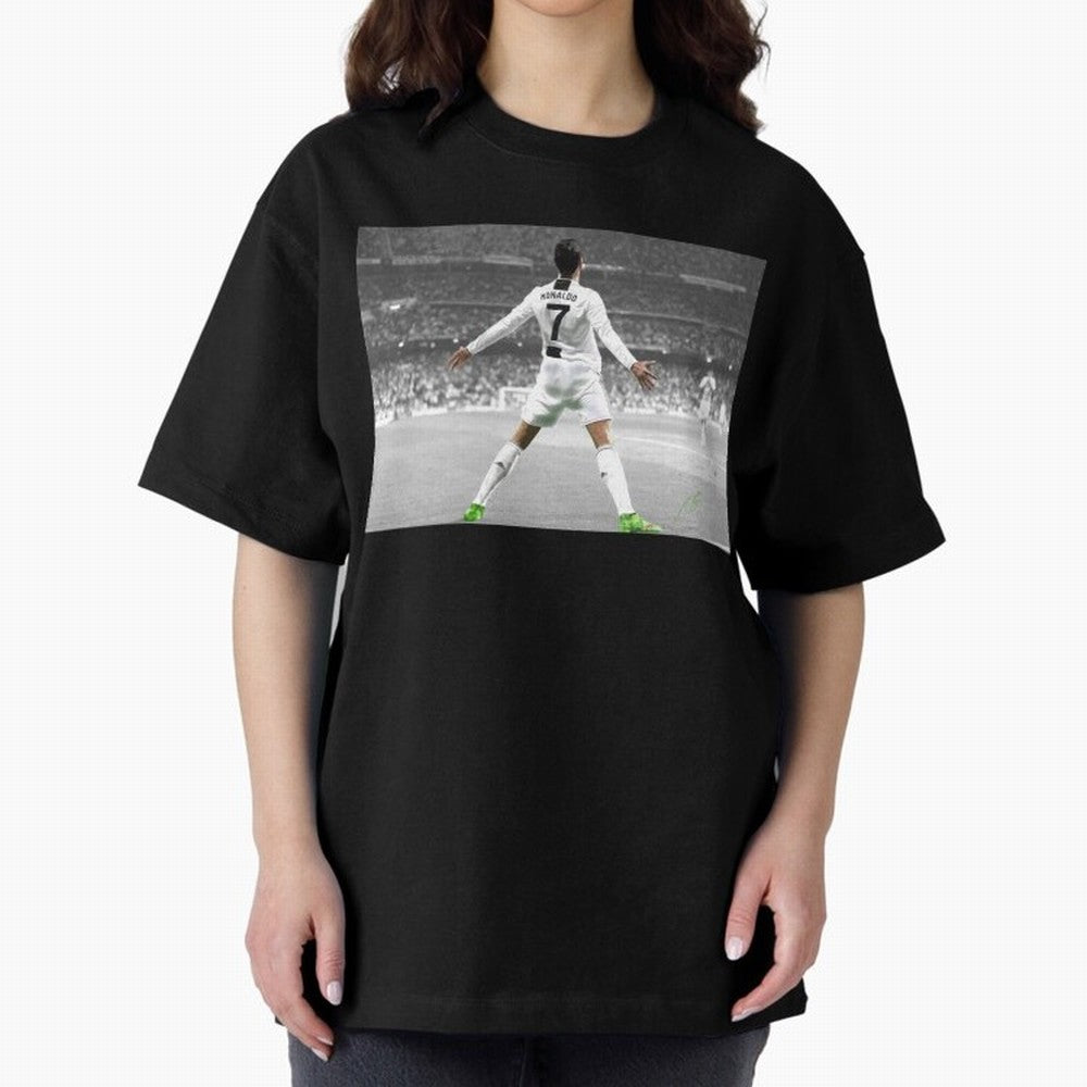 Cristiano Ronaldo Oversized T-Shirt Represent Fans Who Live for Match Day Hype around FIFA World Cup 2026, Neymar, Portugal, Spain and Germany, Football Passion, Legendary Performances, Festival Vibes and Supporter Community; Ideal for Passionate
