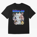 Cristiano Ronaldo Bootleg Oversized T-Shirt Experience FIFA World Cup 2026 Featuring Haaland and Mbappe, Argentina, France and Brazil Energy, Goal Celebration Energy, Supporter Heritage, Football Icons and Worldwide Tournament Joy; Ideal for Fans