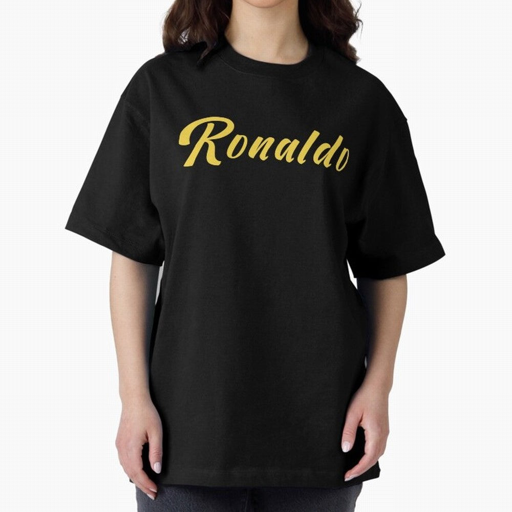 Cristiano Ronaldo Cristiano Ronaldo Oversized T-Shirt Bring a Vintage Feel to Global Football Passion for FIFA World Cup 2026, Celebrating Haaland and Mbappe, Brazil, Vintage Soccer Flavor, Modern Football Stars, National Flags and Final Night