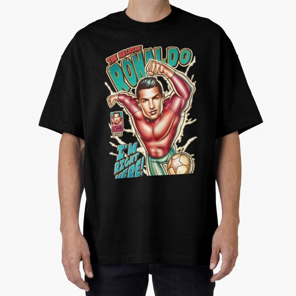 Cristiano Ronaldo The Machine Ronaldo Oversized T-Shirt Bring Global Tournament Vibes to FIFA World Cup 2026 Spirit, Highlighting Netherlands, Cristiano Ronaldo, Supporter Pride, Iconic Celebrations, Legendary Names and Global Match Day Energy;