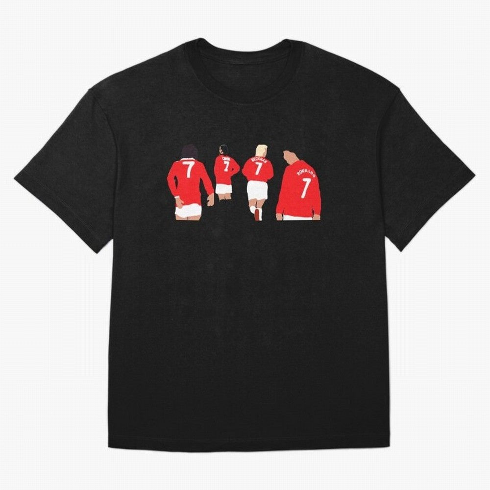 Manchester United Number 7 Legends Oversized T-Shirt Celebrate the Road through Global Football Passion for FIFA World Cup 2026 Group Stage, Highlighting Mbappe, France and Portugal, Goal Celebration Energy, Supporter Heritage, Football Icons and