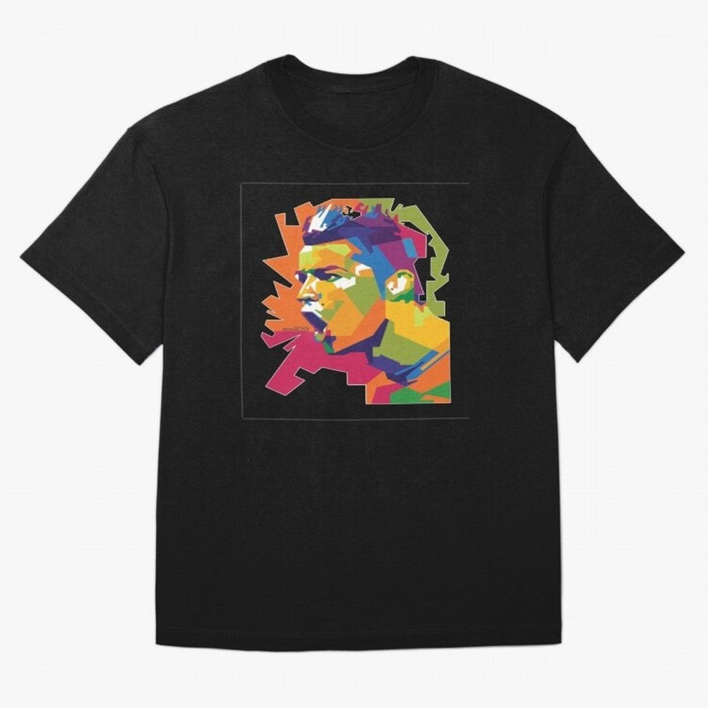 Ronaldo Cristiano Ronaldo pop potrait Oversized T-Shirt Join the Countdown to FIFA World Cup 2026 for Fans of Neymar, Haaland and Cristiano Ronaldo and Portugal, Spain and Germany, Bringing Classic Soccer Heritage, Championship Pressure, Fan