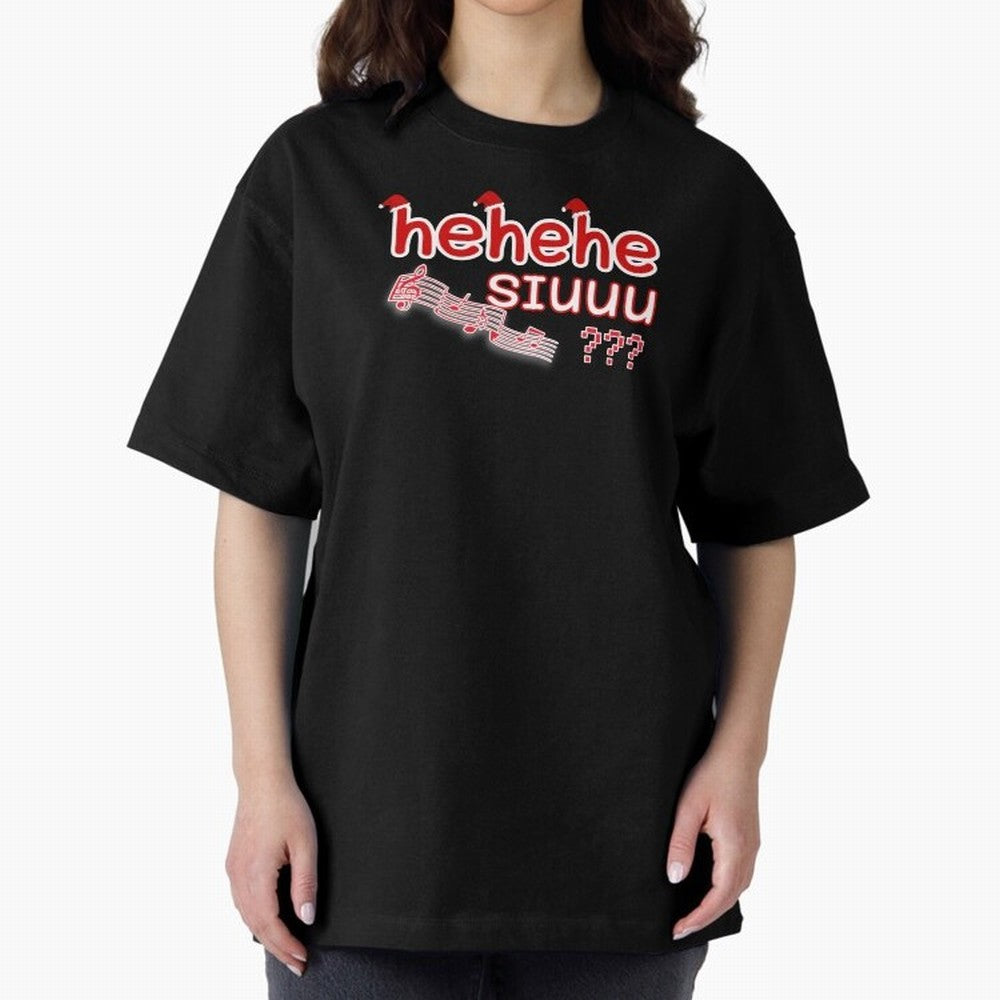 Hehehe siuuu CR7 goal Oversized T-Shirt Support Global Football Passion for FIFA World Cup 2026 USA Canada Mexico, Highlighting Haaland, Spain and Netherlands, Retro Football Energy, Iconic Rivalries, Trophy Chase Drama and Stadium Atmosphere; Made