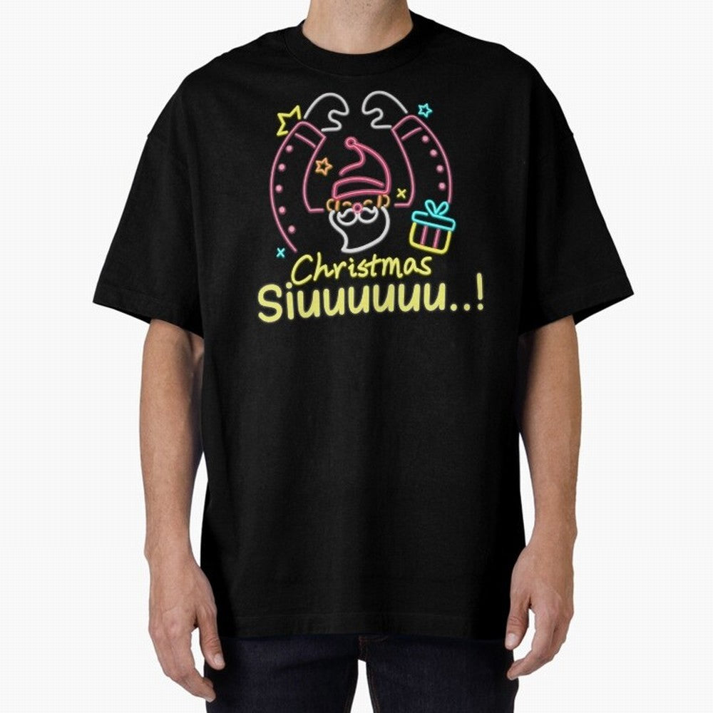 Christmas siuuu CR7 goal Oversized T-Shirt Create FIFA World Cup 2026 Capturing Haaland and Mbappe, Argentina, France and Brazil Energy, Worldwide Fan Energy, Dramatic Goals, Stadium Lights and Championship Celebrations; Perfect for Fans,