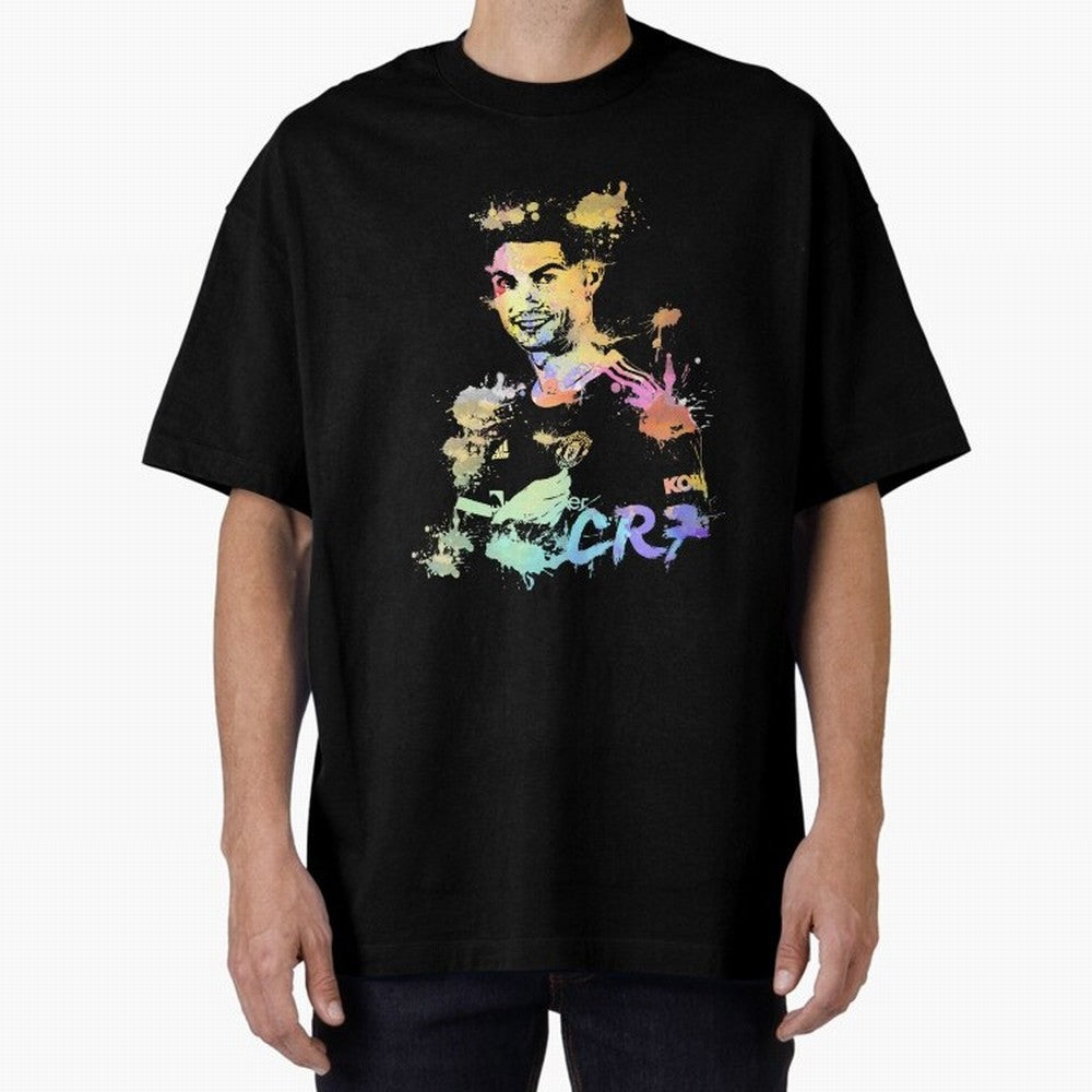Cristiano Ronaldo Cristiano Ronaldoooo Oversized T-Shirt Join the Countdown to FIFA World Cup 2026 USA Canada Mexico for Fans of Cristiano Ronaldo and Portugal, Spain and Germany, Bringing Sports Nostalgia, International Competition, Famous Players