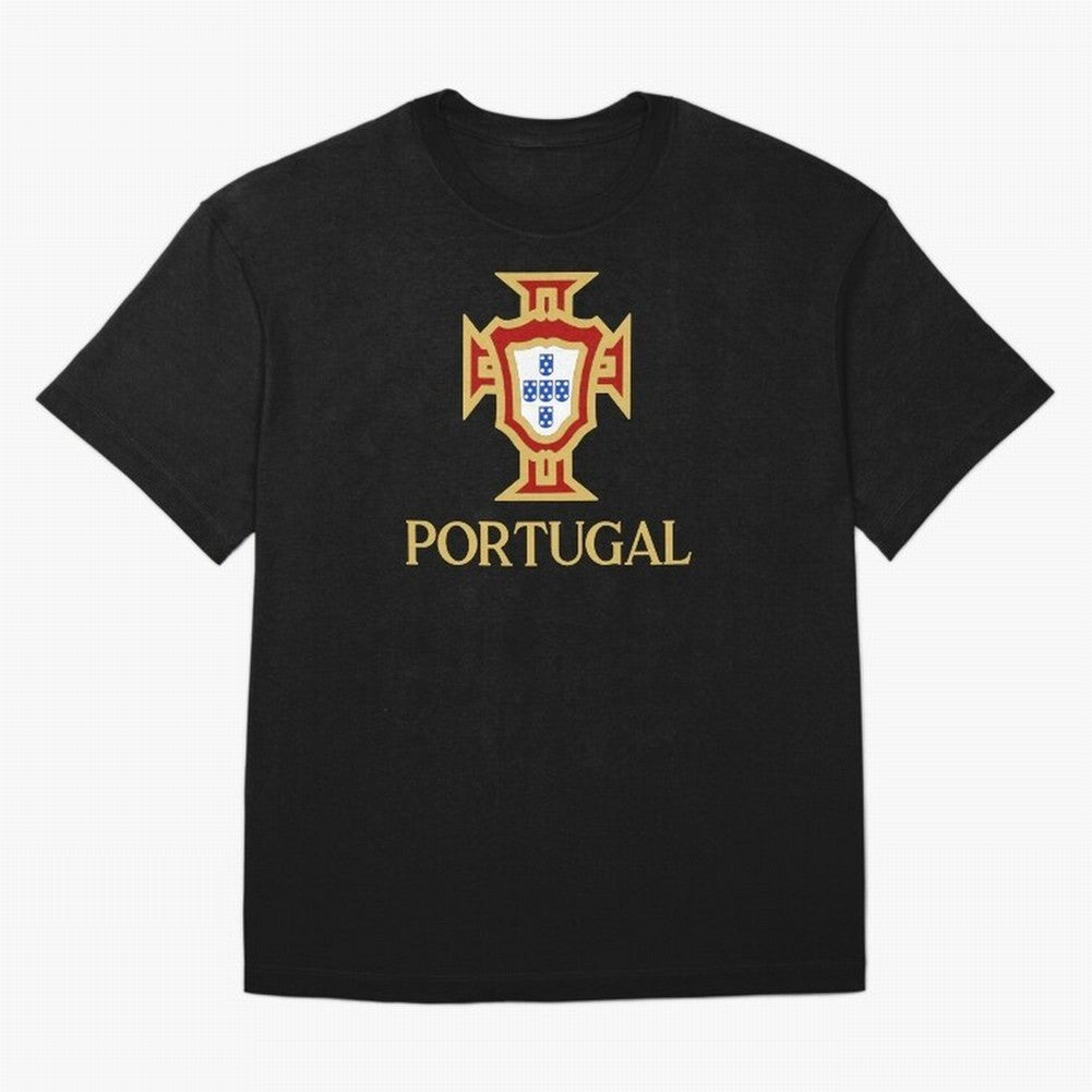 Portugal Gold Alt 3 Oversized T-Shirt Bring FIFA World Cup 2026 Capturing Messi, CR7 and Mbappe, England Energy, Vintage Soccer Flavor, Modern Football Stars, National Flags and Final Night Emotion; Great for Supporters Who Love Legendary Players,