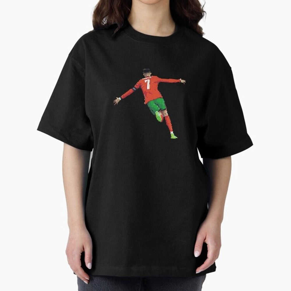 Cristiano Ronaldo Oversized T-Shirt Celebrate the Stars of FIFA World Cup 2026 Group Stage Spirit, Made for Spain, CR7 and Messi, Goal Celebration Energy, Supporter Heritage, Football Icons and Worldwide Tournament Joy; Great for Supporters Who