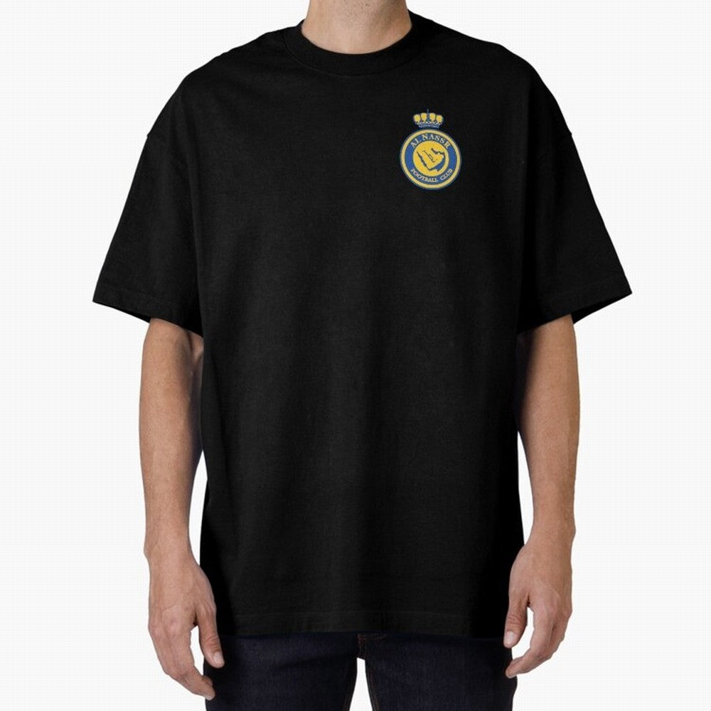Al-Nassr Football Club Oversized T-Shirt Support Your Favorite Stars during the FIFA World Cup 2026 USA Canada Mexico Journey through Messi, Neymar and Mbappe Highlights, Argentina, France and Brazil Pride, Vintage Soccer Flavor, Modern Football