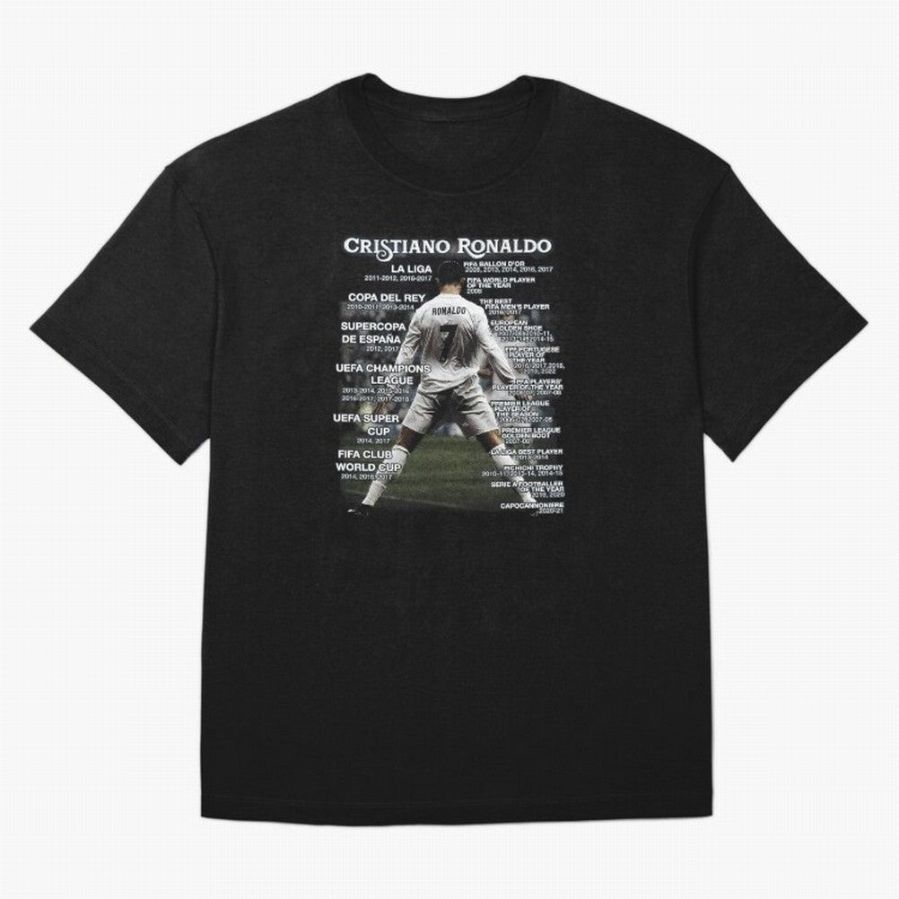 Cristiano Ronaldo Stats Oversized T-Shirt Capture FIFA World Cup 2026 USA Canada Mexico Connected to CR7 and Messi, Brazil, Portugal and Argentina Energy, Champion Mindset, Group Stage Buzz, Knockout Tension and Passionate Fan Culture; Perfect for