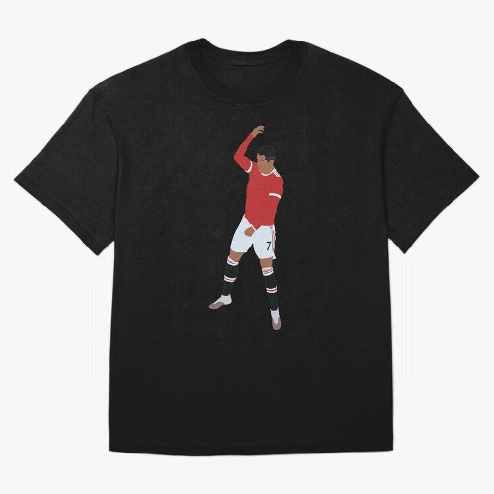 Cristiano Ronaldo 4 Oversized T-Shirt Feel the Roar of FIFA World Cup 2026 USA Canada Mexico Centered on Haaland, Brazil, Portugal and Argentina Energy, Championship Spirit, Famous Goals, Roaring Crowds and International Football Unity; Perfect for