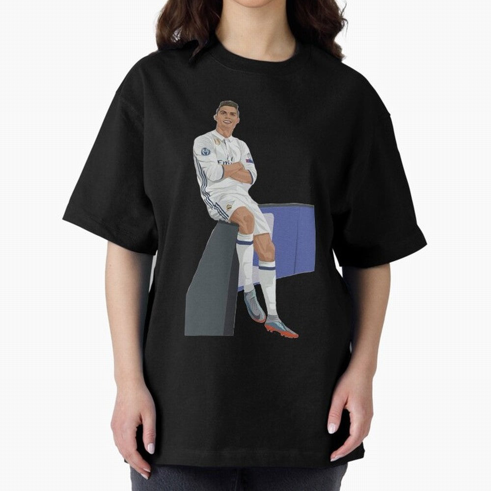 Cristiano Ronaldo Oversized T-Shirt Stand Proud for the FIFA World Cup 2026 Journey through Messi, CR7 and Mbappe Highlights, Brazil Pride, Game Day Rituals, Football Legends, Country Pride and the Road to the Final; Made for Die Hard Supporters,