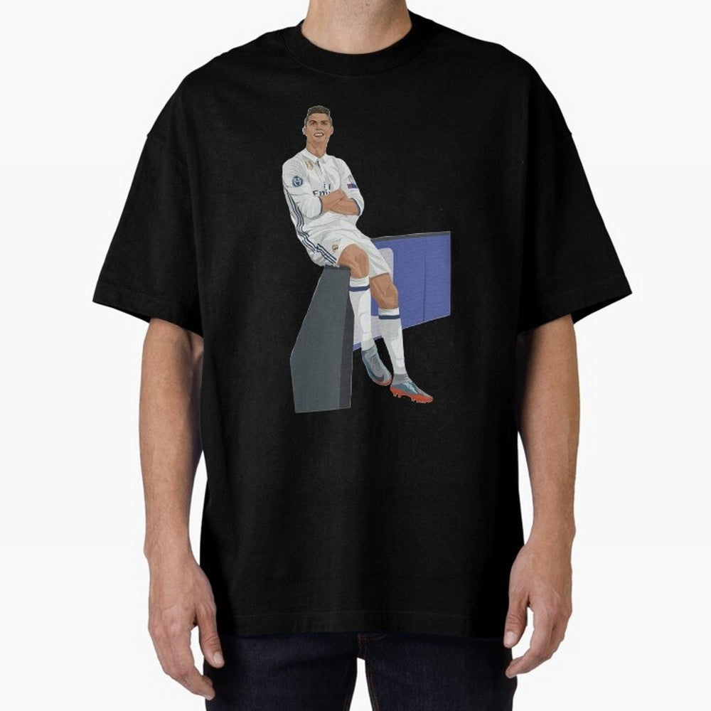 Cristiano Ronaldo Oversized T-Shirt Stand Proud for the FIFA World Cup 2026 Journey through Messi, CR7 and Mbappe Highlights, Brazil Pride, Game Day Rituals, Football Legends, Country Pride and the Road to the Final; Made for Die Hard Supporters,