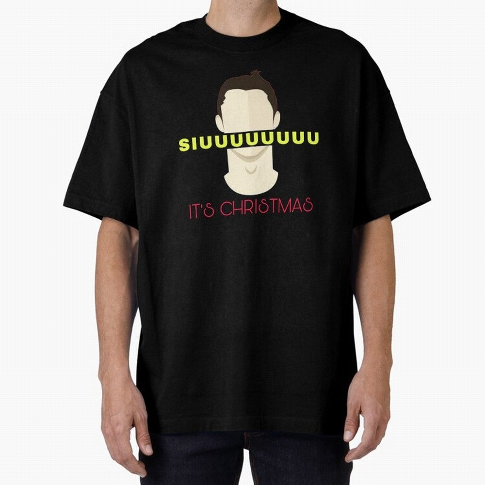 Siuuu it¡¯s Christmas CR7 Oversized T-Shirt Bring FIFA World Cup 2026 Group Stage for Fans of Cristiano Ronaldo and Spain and Netherlands, Bringing Retro Football Energy, Iconic Rivalries, Trophy Chase Drama and Stadium Atmosphere; Ideal for Fans