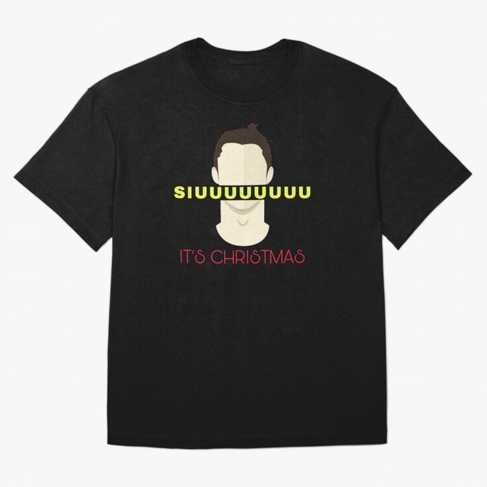 Siuuu it¡¯s Christmas CR7 Oversized T-Shirt Bring FIFA World Cup 2026 Group Stage for Fans of Cristiano Ronaldo and Spain and Netherlands, Bringing Retro Football Energy, Iconic Rivalries, Trophy Chase Drama and Stadium Atmosphere; Ideal for Fans
