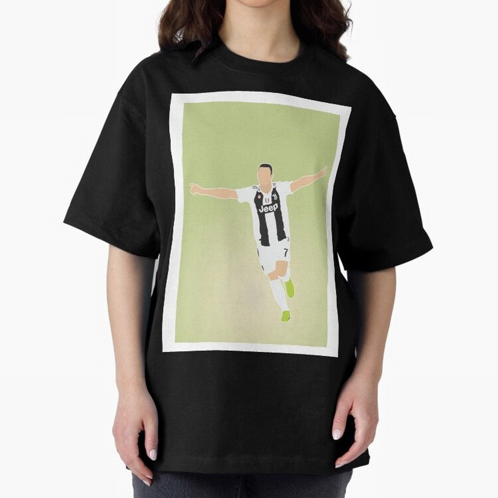 CRISTIANO RONALDO Oversized T-Shirt Live the Energy of the FIFA World Cup 2026 USA Canada Mexico Journey through Messi and Cristiano Ronaldo Highlights, Spain and Netherlands Pride, Vintage Soccer Flavor, Modern Football Stars, National Flags and