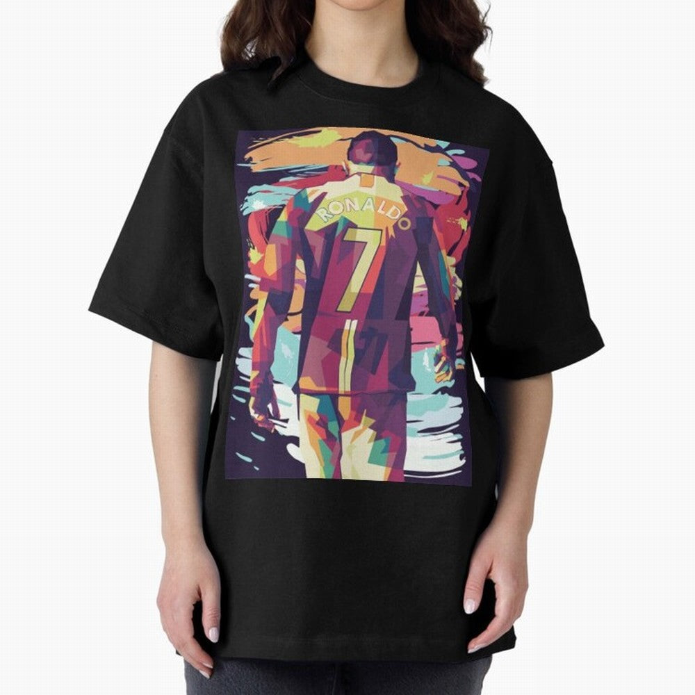 Cristiano Ronaldo Manchester United Cristiano Ronaldo Oversized T-Shirt Join the Global Buzz around Match Day Hype around FIFA World Cup 2026 Group Stage, Haaland, England, Vintage Soccer Flavor, Modern Football Stars, National Flags and Final