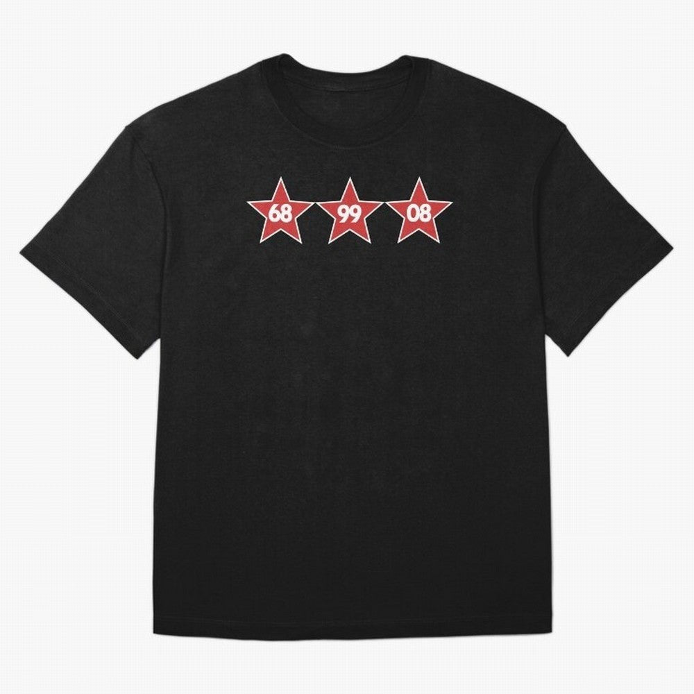 Manchester United European Cups Oversized T-Shirt Bring Bold Fan Energy to Global Football Passion for FIFA World Cup 2026 USA Canada Mexico, Featuring Messi, CR7 and Mbappe, Argentina, France and Brazil, Football Festival Excitement, Trophy