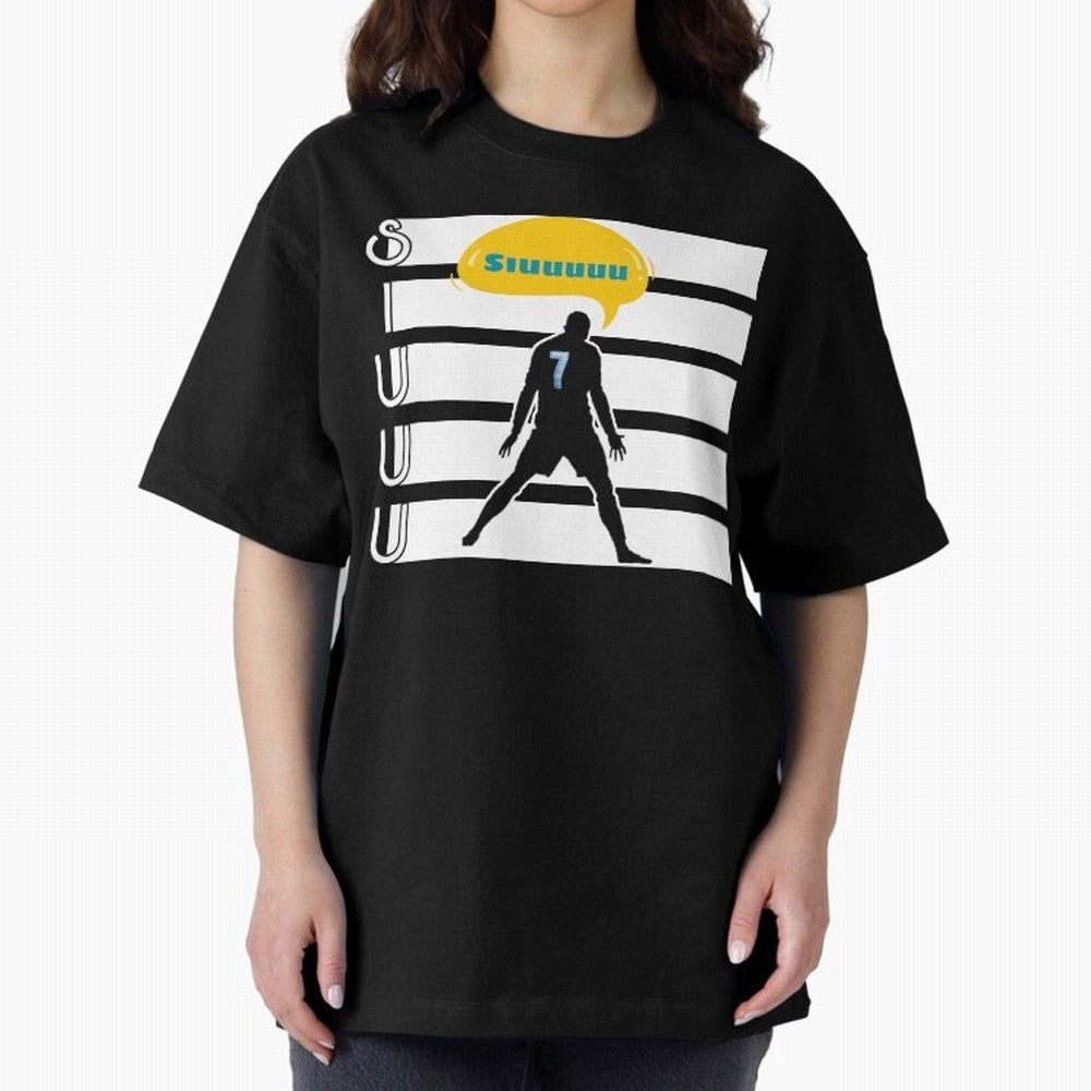 Siuuu CR7 goal Oversized T-Shirt Fuel the Hype around Match Day Hype around FIFA World Cup 2026, Mbappe, England and Germany, Classic Soccer Heritage, Championship Pressure, Fan Loyalty and International Pride; Ideal for Passionate Fans Who Love