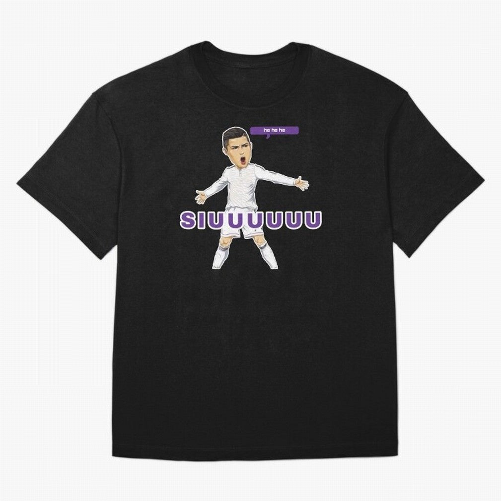 Hehehe siuuu Oversized T-Shirt Celebrate the Stars of Match Day Hype around FIFA World Cup 2026 USA Canada Mexico, Mbappe, Netherlands, Classic Soccer Heritage, Championship Pressure, Fan Loyalty and International Pride; Perfect for Supporters Who
