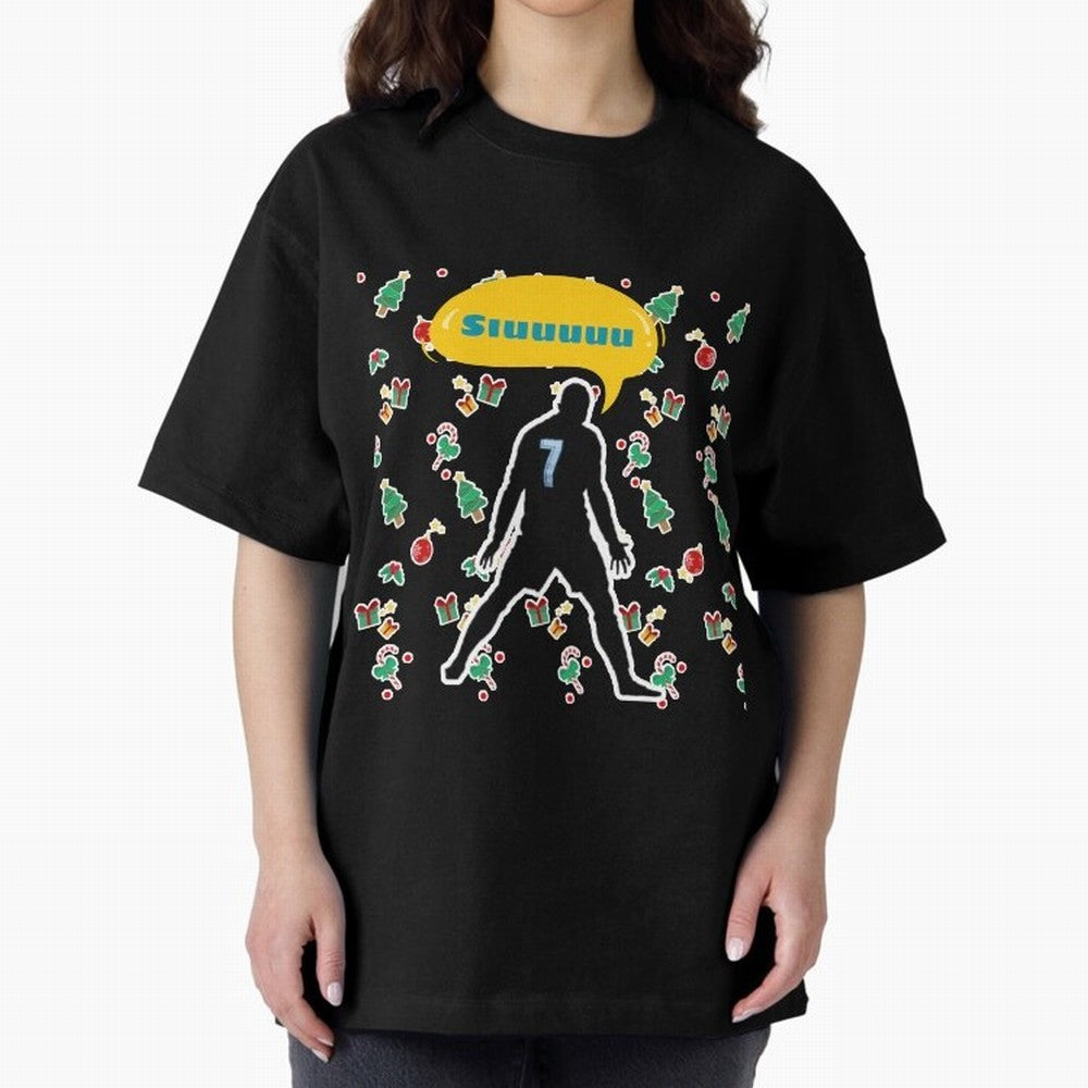 Siuuu christmas CR7 Oversized T-Shirt Honor FIFA World Cup 2026 Group Stage Spirit, Celebrating Germany, Neymar, Stadium Chants, National Pride, Trophy Dreams and Unforgettable Football Memories; Great for Watch Parties, Sports Bars, Family Nights,