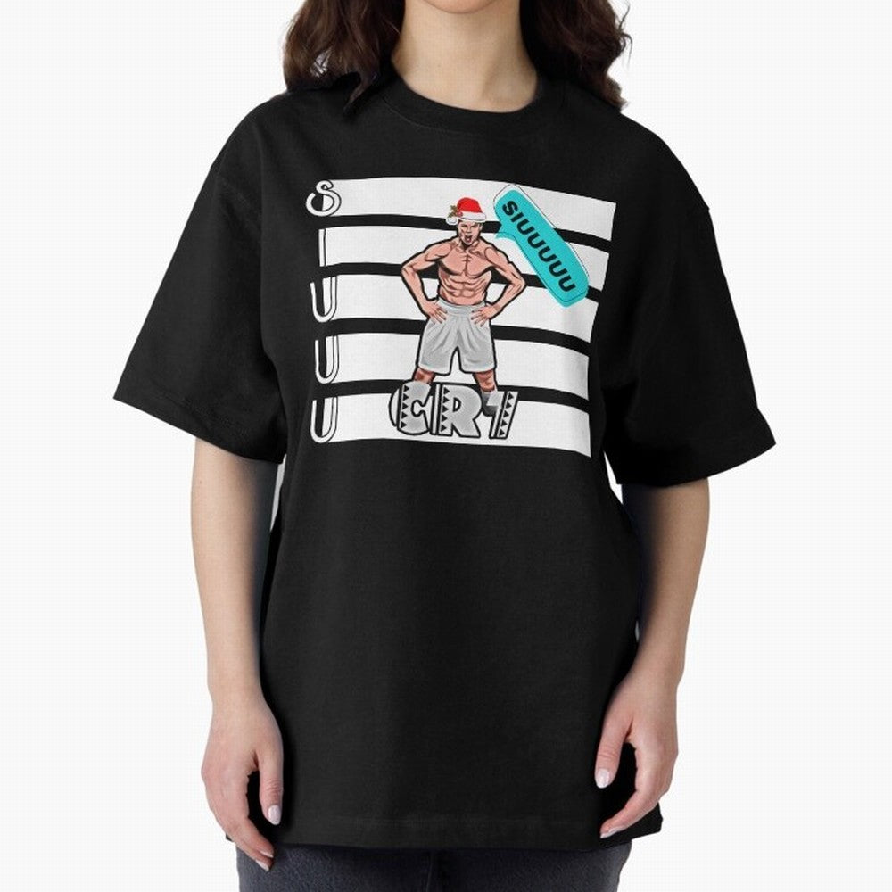 Siuuu Cristiano ronaldo goal Oversized T-Shirt Bring World Football Passion into Global Football Passion for FIFA World Cup 2026 USA Canada Mexico, Inspired by Mbappe and Neymar, England, France and Netherlands, Soccer Culture, Superstar Moments,
