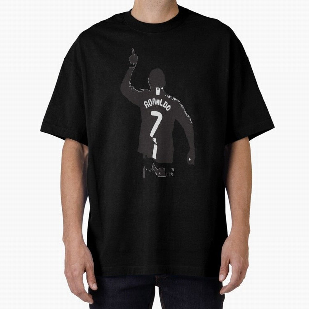 Cristiano Ronaldo 1 Oversized T-Shirt Spotlight Match Day Hype around FIFA World Cup 2026 Group Stage, Haaland and Mbappe, Spain, Stadium Memories, Football Loyalty, International Chants and Championship Tradition; Perfect for Fans, Collectors,