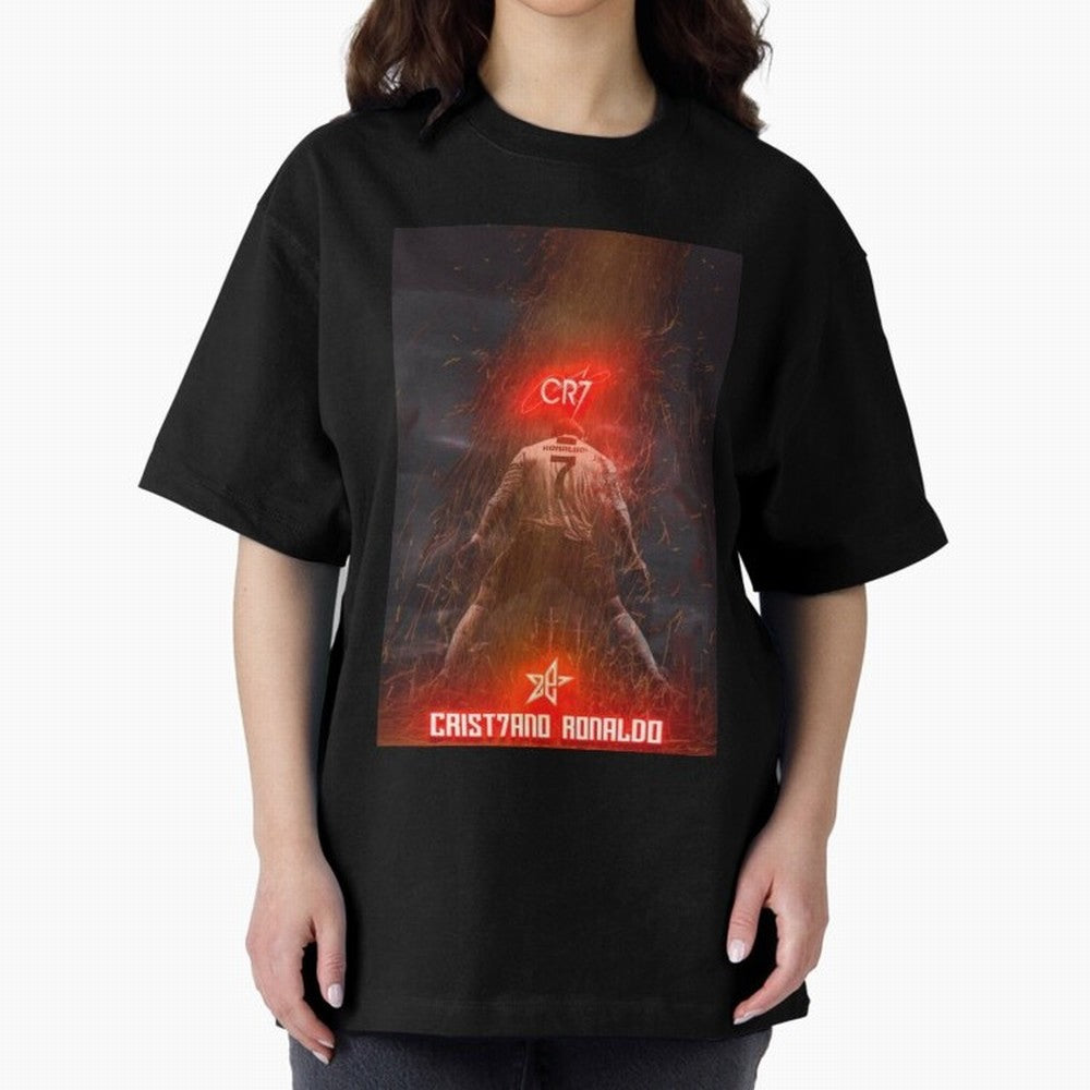 CR7 - CRISTIANO RONALDO Oversized T-Shirt Bring FIFA World Cup 2026 USA Canada Mexico for Fans of Cristiano Ronaldo, Haaland and CR7 and England, France and Netherlands, Bringing Fan Favorite Moments, National Team Passion, Big Match Drama and