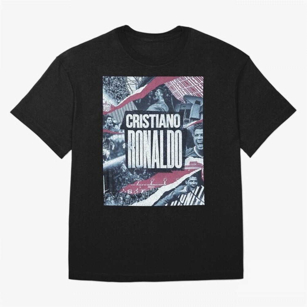 Cristiano Ronaldo Oversized T-Shirt Relive FIFA World Cup 2026 Group Stage Featuring Neymar, Haaland and Cristiano Ronaldo, France Energy, Championship Spirit, Famous Goals, Roaring Crowds and International Football Unity; Great for Supporters Who