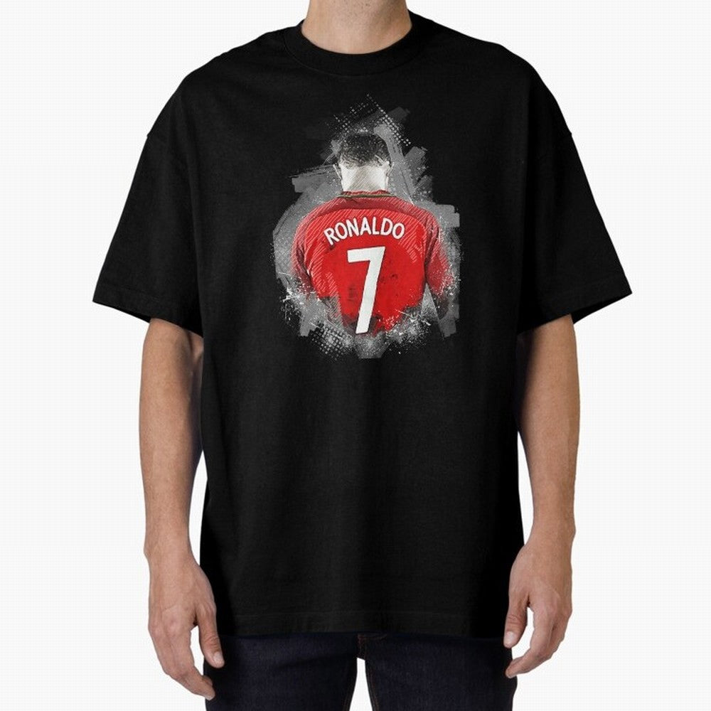 Cristiano Ronaldo Oversized T-Shirt Feel the Heartbeat of Global Football Passion for FIFA World Cup 2026 USA Canada Mexico, Inspired by Haaland and Mbappe, Portugal, Tournament Hype, Historic Matchups, Family Viewing Parties and Global Sports