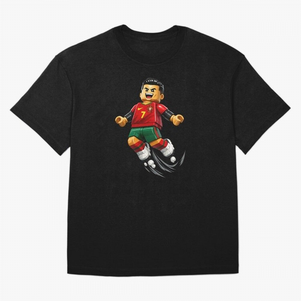 Cristiano Ronaldo. Siuuuuuu! Lego Mundial Oversized T-Shirt Follow the Final Road of FIFA World Cup 2026 Group Stage for Fans of Haaland and Mbappe and Argentina and Brazil, Bringing Stadium Chants, National Pride, Trophy Dreams and Unforgettable