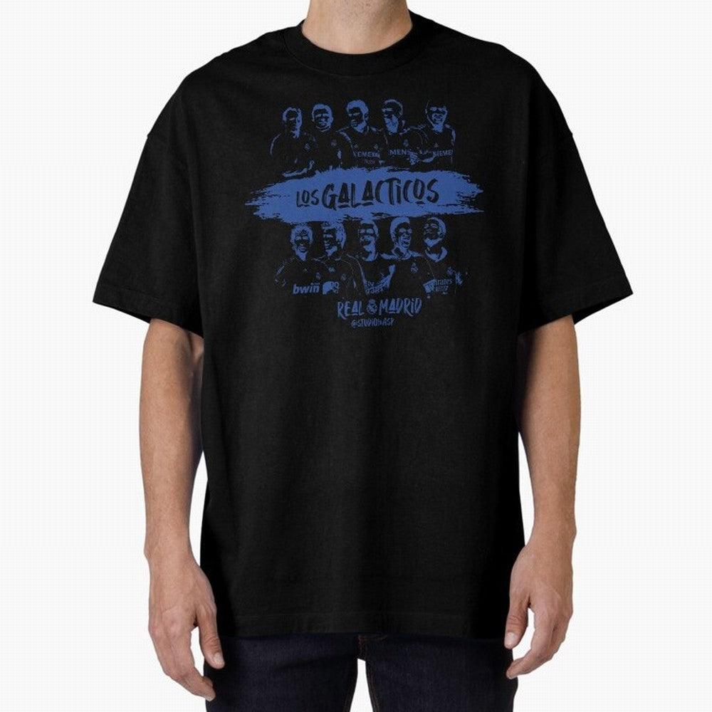 Los Galacticos Oversized T-Shirt Celebrate Fan Favorites in FIFA World Cup 2026 Group Stage Highlighting Messi, CR7 and Mbappe, Portugal, Spain and Germany Energy, Game Day Rituals, Football Legends, Country Pride and the Road to the Final; Made