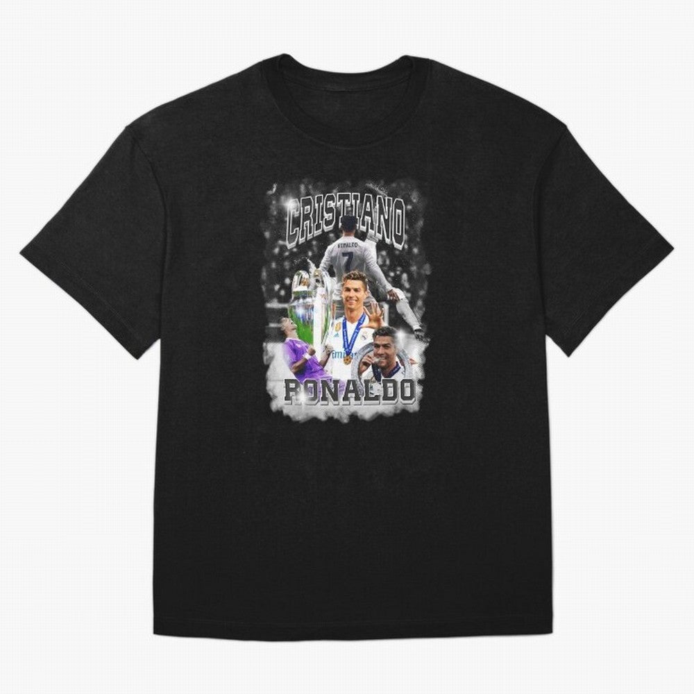 Cristiano Ronaldo Oversized T-Shirt Enjoy the Biggest Football Party of FIFA World Cup 2026 USA Canada Mexico for Fans of Messi and Argentina and Brazil, Bringing Sports Nostalgia, International Competition, Famous Players and Unforgettable