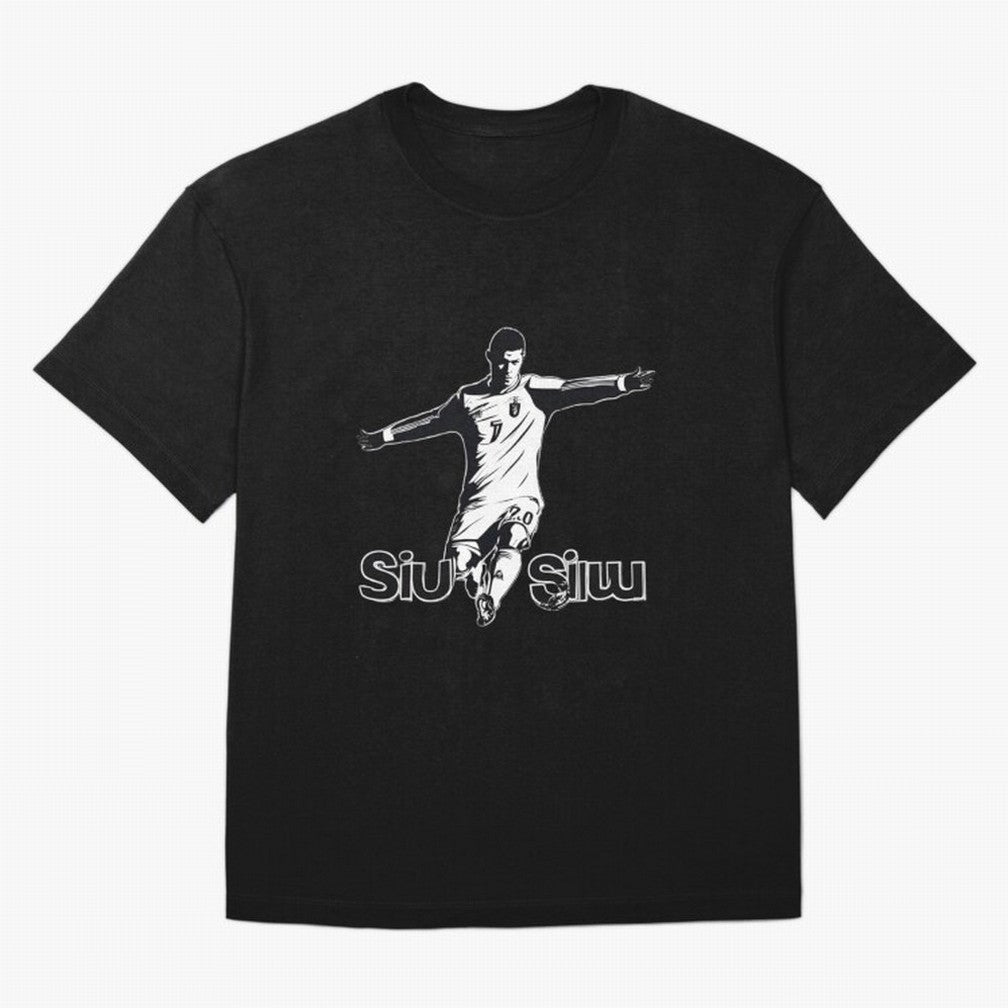 CR7 SIUU Oversized T-Shirt Mark FIFA World Cup 2026 USA Canada Mexico Driven by Mbappe and Neymar, France Energy, Global Supporter Spirit, Legendary Goals, National Colors and Tournament Celebration; Ideal for Fans Who Follow Messi, Cristiano