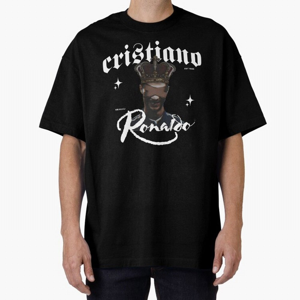 CR7 King edition Oversized T-Shirt Join the Countdown to Match Day Hype around FIFA World Cup 2026, Mbappe and Neymar, Brazil, Portugal and Argentina, Soccer Culture, Superstar Moments, National Team Dreams and Competitive Fire; Built for