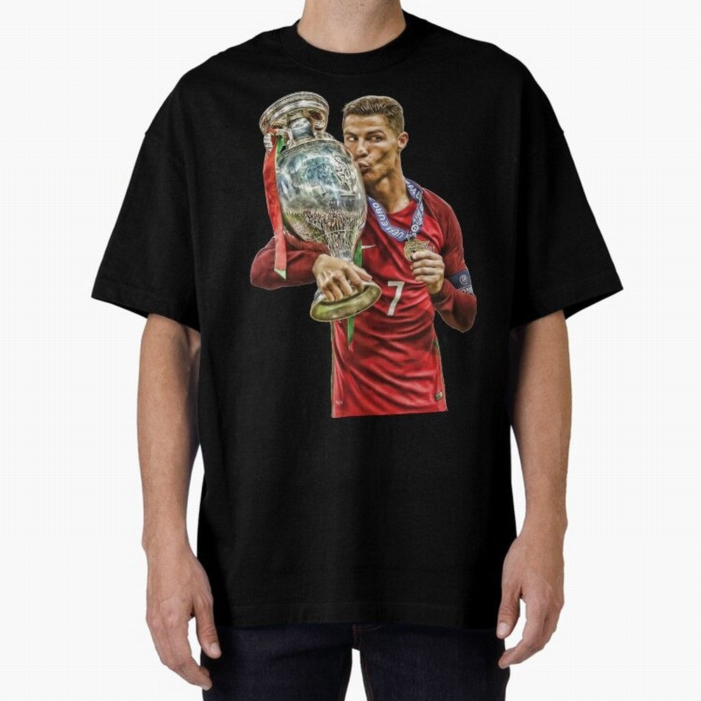 cristiano ronaldo Oversized T-Shirt Carry the Colors and Pride of FIFA World Cup 2026 Group Stage Featuring Neymar, Argentina, France and Brazil Energy, Football Passion, Legendary Performances, Festival Vibes and Supporter Community; Ideal for